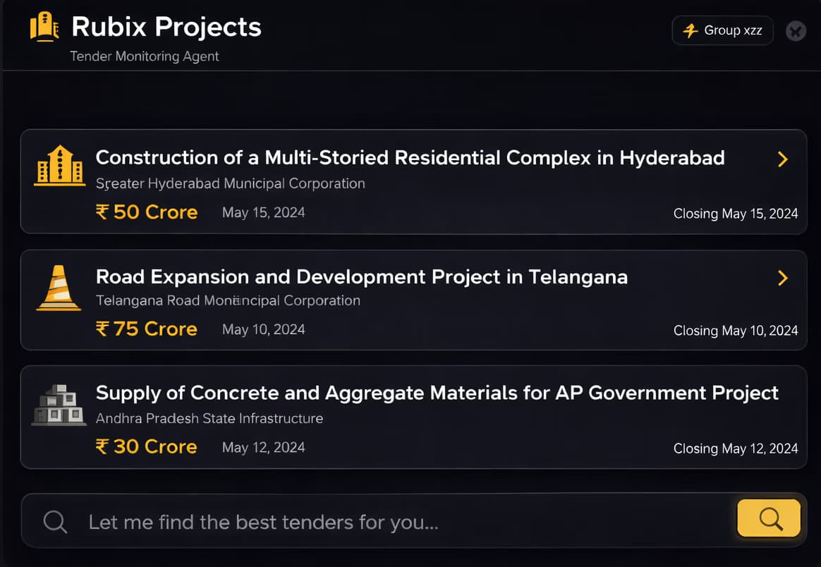 AI Powered Tender Monitoring